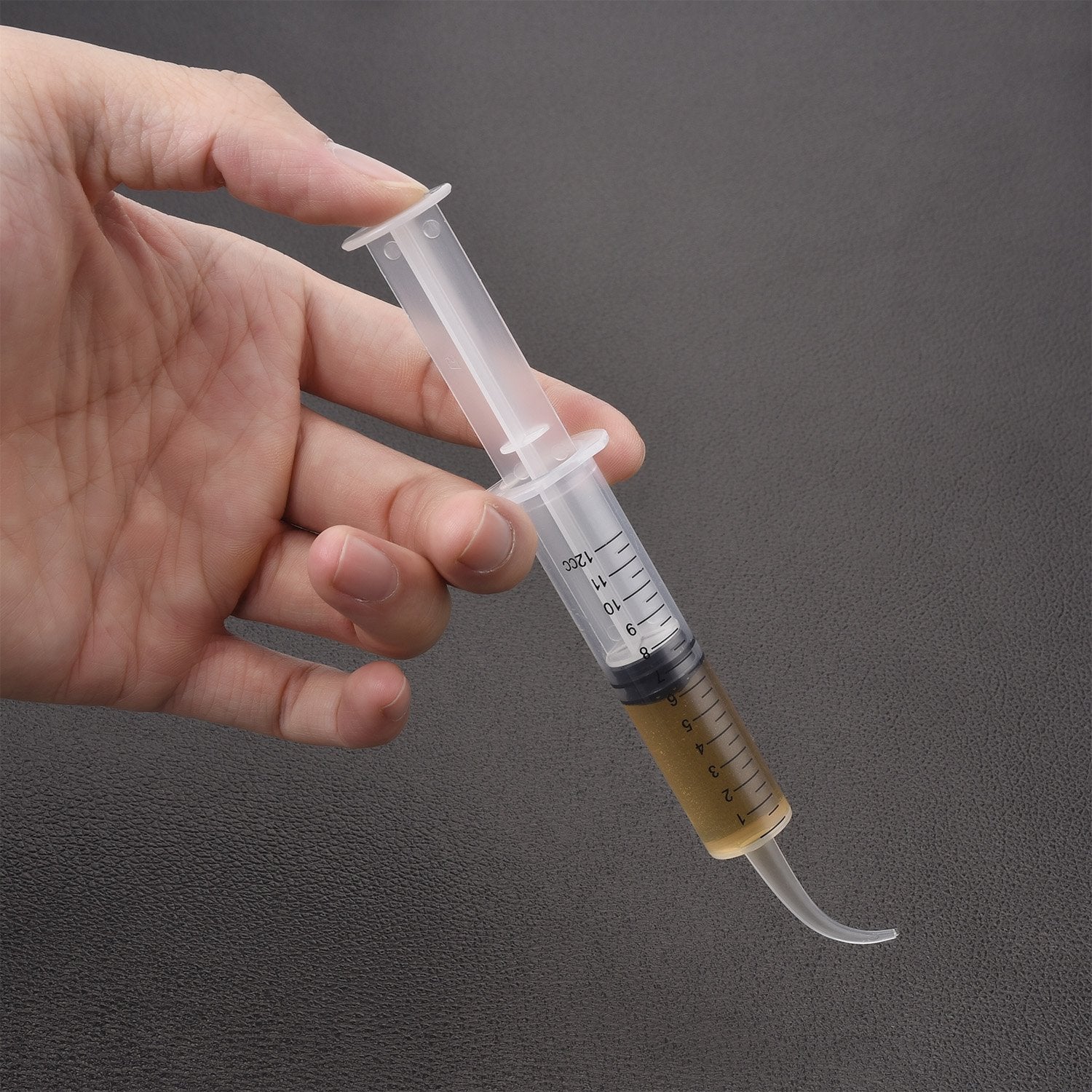 8 Pcs Syringe 12Cc Dental Irrigation Syringe with Curved Tip for Wisdom Teeth Measurement Disposable Water Oral Mouth Liquid Tonsil Stone Squirt Mouthwash Cleaner Syringes