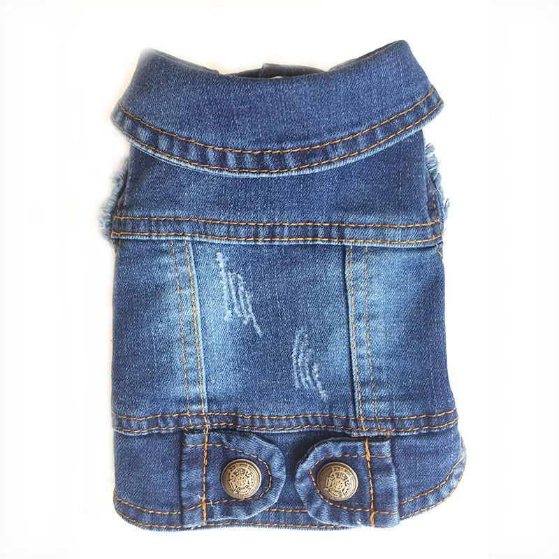 PawVibe Denim Jacket – Cool & Comfy Jean Style for Trendy Pups